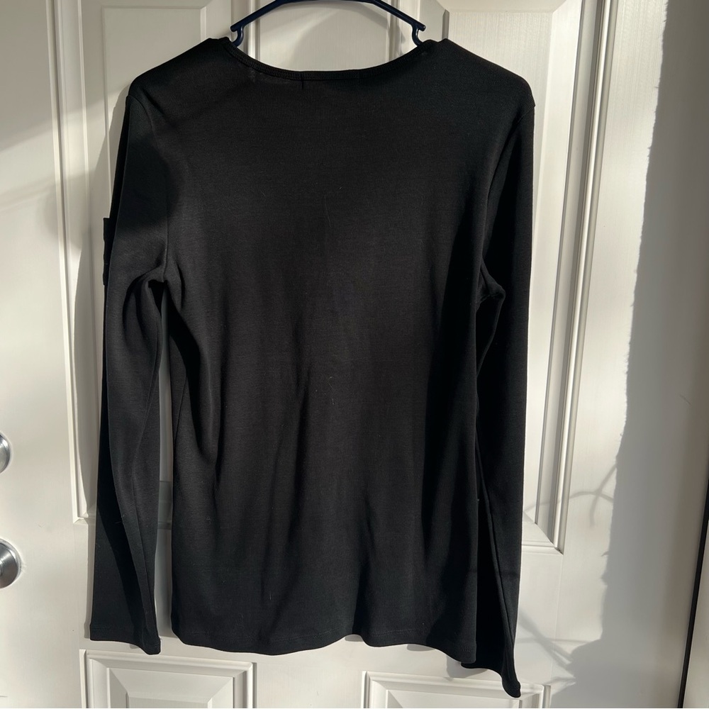 Ralph Lauren Black Long Sleeve Tee size M - Picture 7 of 7